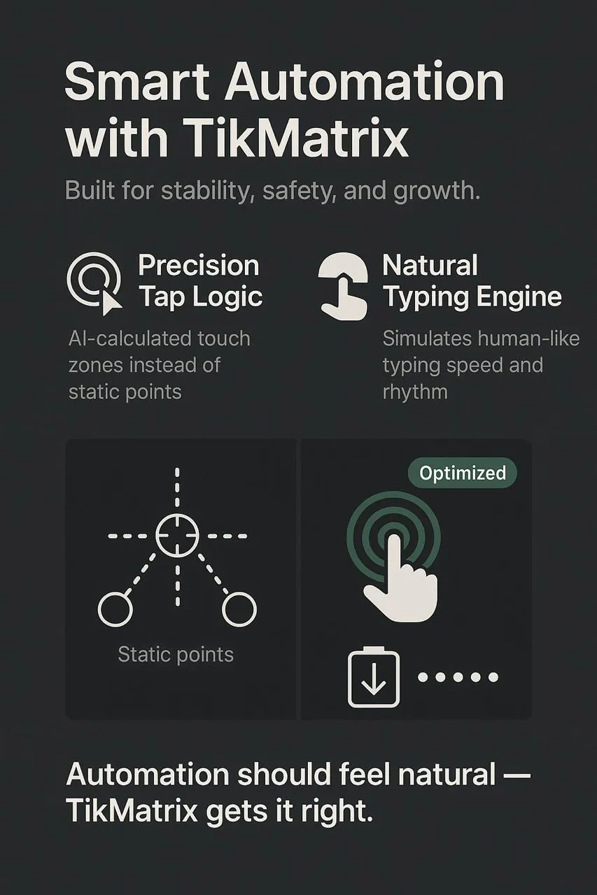 Human-like automation — TikMatrix