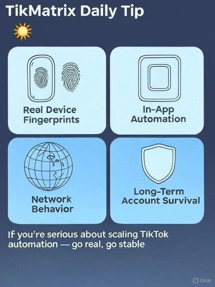 Téléphones réels vs Anti-détection — TikMatrix