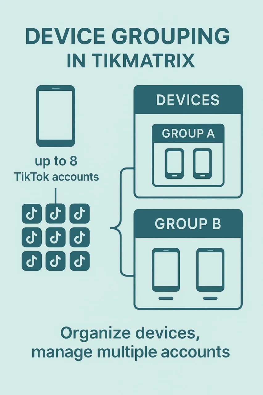 TikMatrixデバイスグルーピング